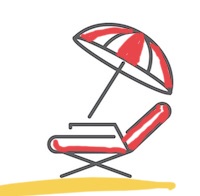 beach chair umbrella