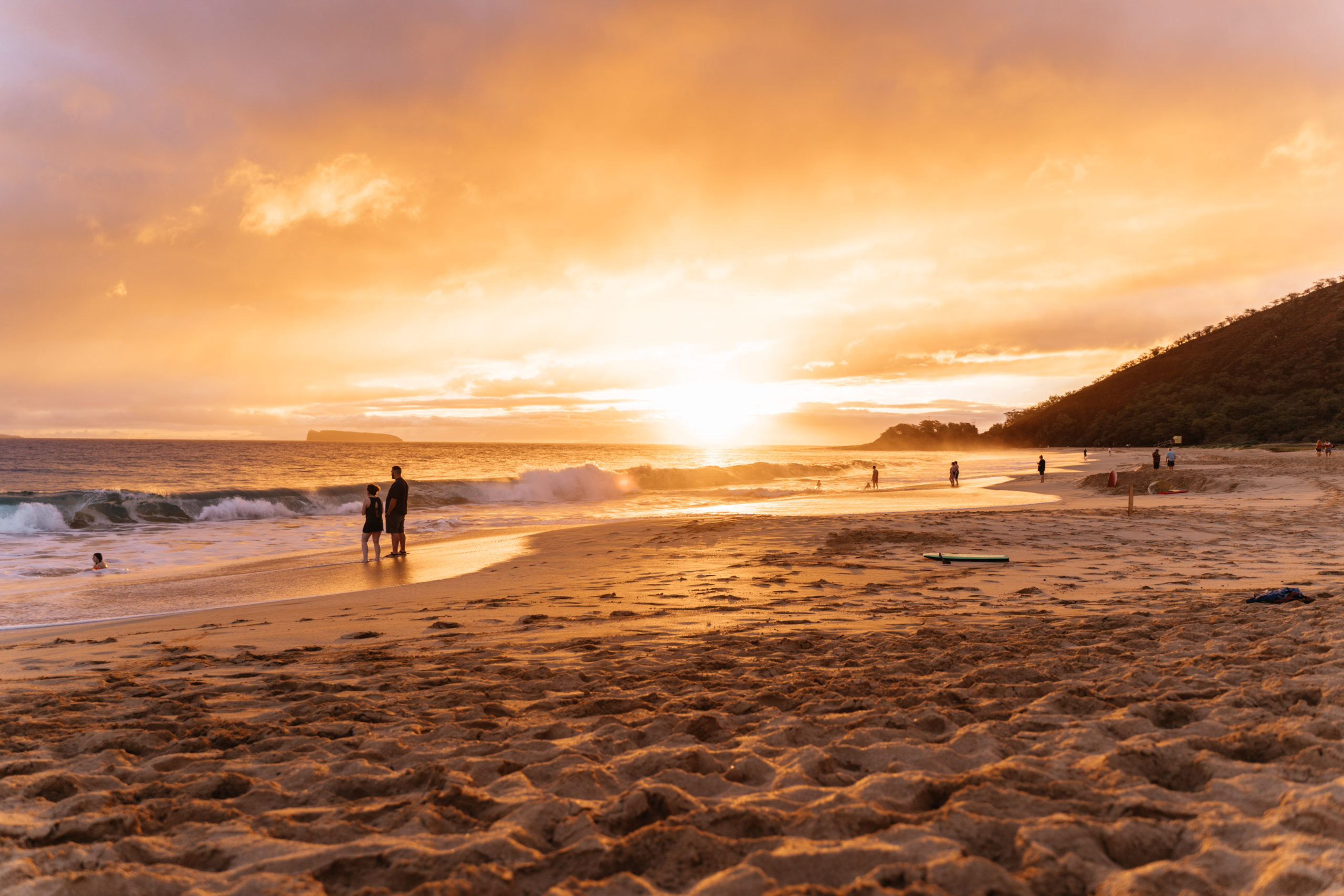Big Beach sunset Big Beach Maui