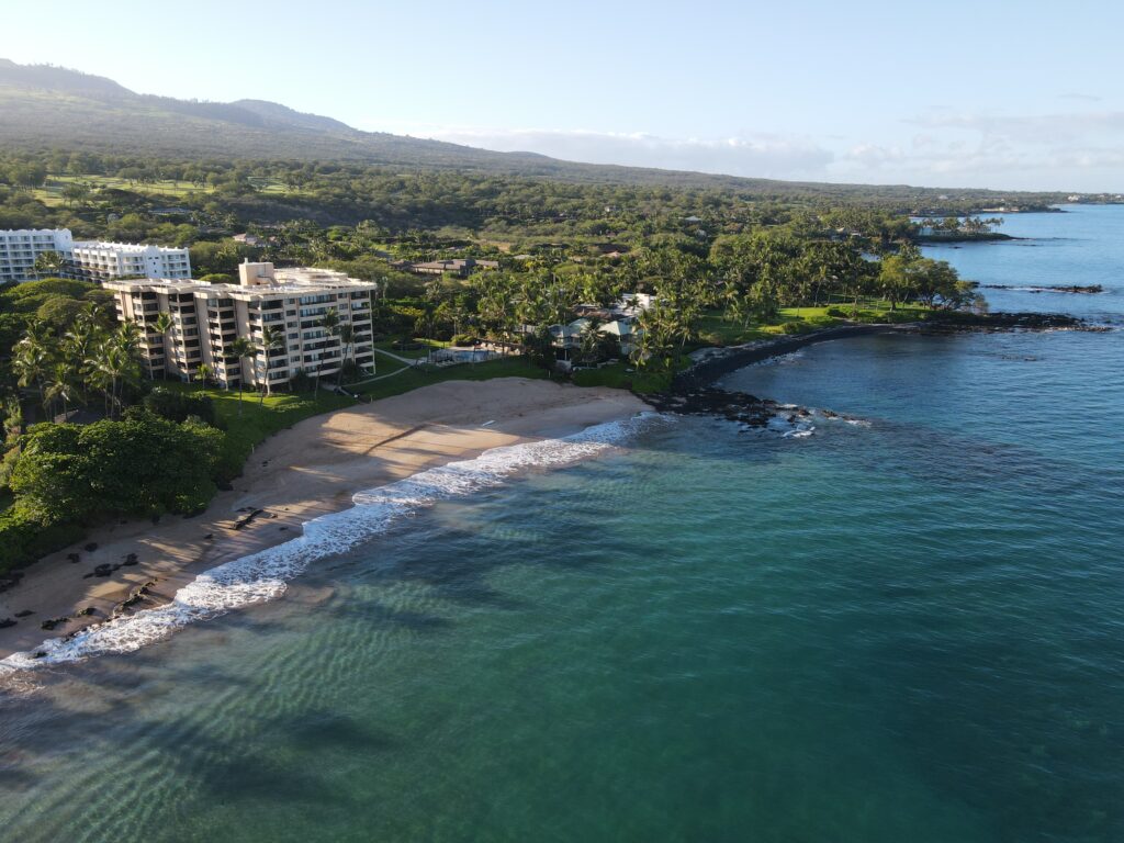 polo beach maui aerial