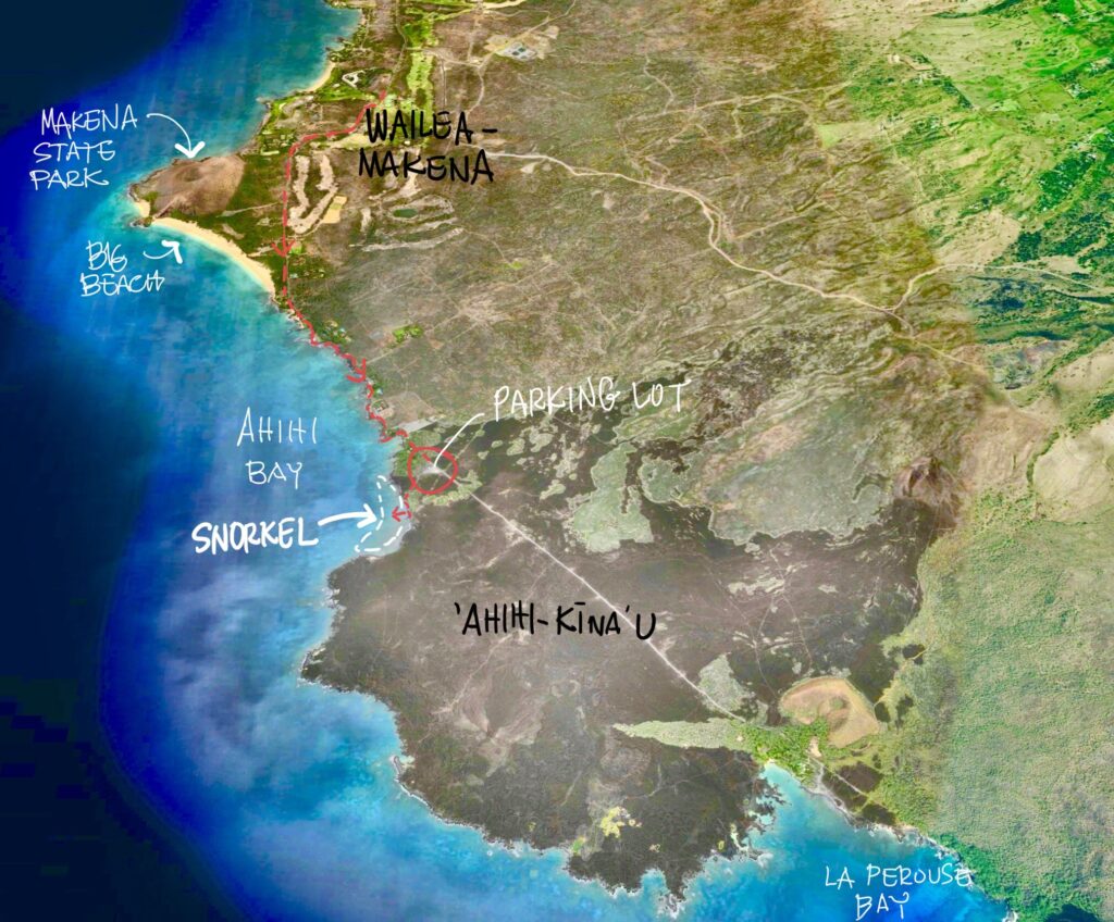 'Ahihi-Kina'u Natural Area Reserve Map