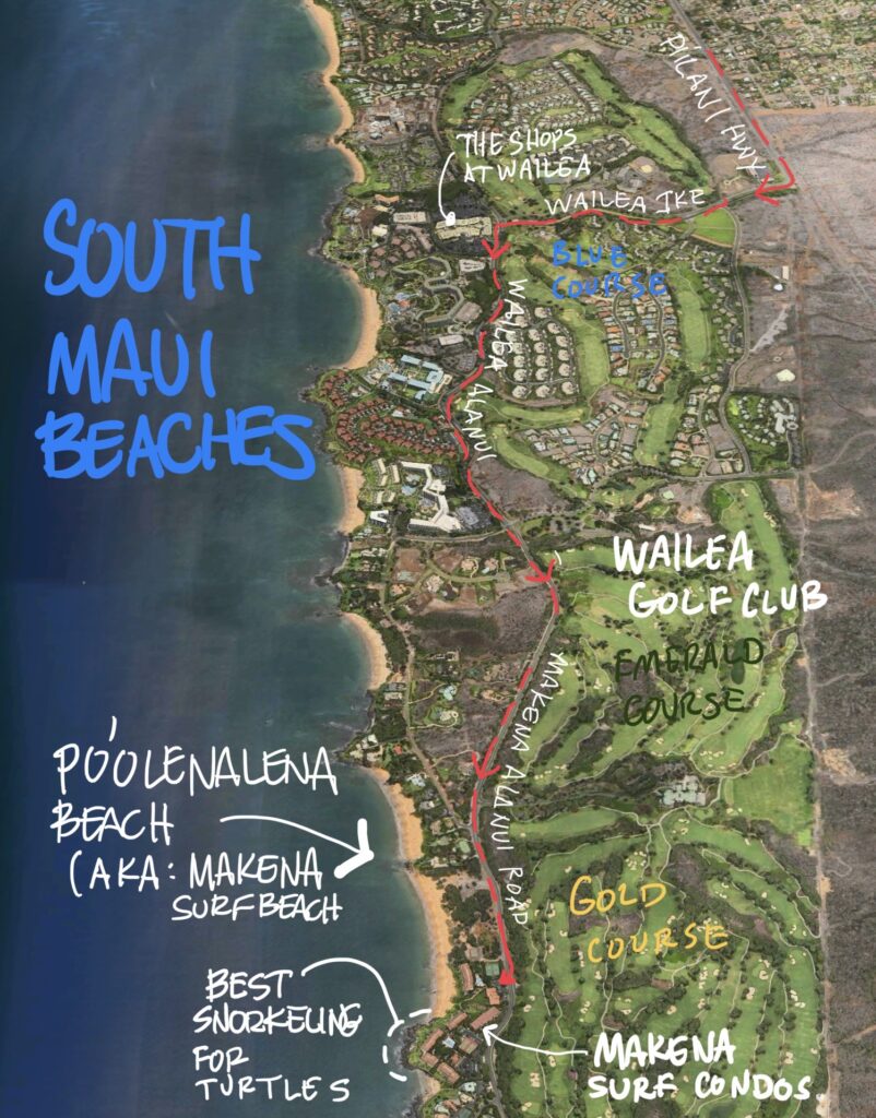 Makena Surf Map Makena Surf Map