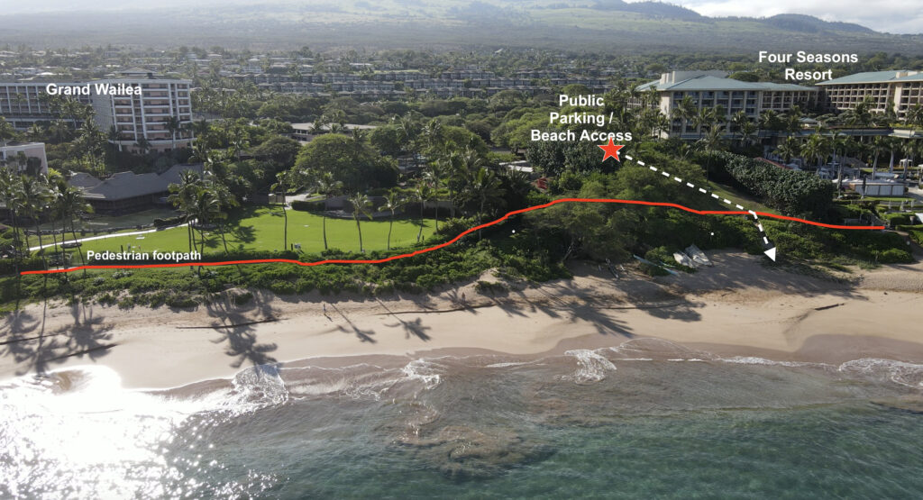 Annotated Wailea Beach
